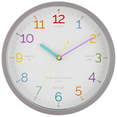 One Six Eight London 30cm Learn The Time Silent Wall Clock