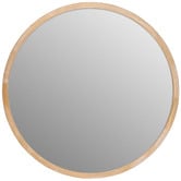 One Six Eight London Tina Round Wooden Mirror