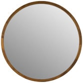 One Six Eight London Tina Round Wooden Mirror