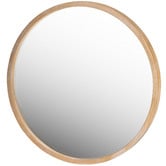 One Six Eight London Tina Round Wooden Mirror