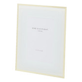 One Six Eight London White &amp; Gold Minerva Glass Photo Frame