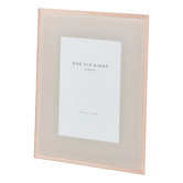 One Six Eight London Blush Clara Glass Photo Frame