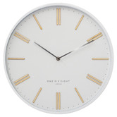 One Six Eight London 40cm Esme Metal Silent Wall Clock