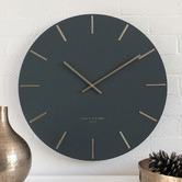 One Six Eight London Charcoal Luca Silent Wall Clock