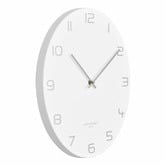 One Six Eight London White Bianca Metal Wall Clock