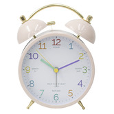 One Six Eight London Blush Learn the Time Metal Alarm Clock