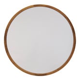 One Six Eight London Tina Round Wooden Mirror
