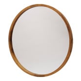 One Six Eight London Tina Round Wooden Mirror