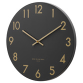 One Six Eight London Charcoal Grey Jones Silent Wall Clock