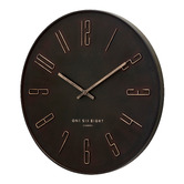 One Six Eight London 60m Charcoal Barcelona Silent Wall Clock