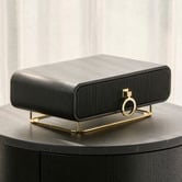 One Six Eight London Camille Faux Leather Jewellery Box