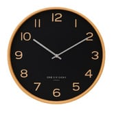 One Six Eight London Black Wallace Silent Wall Clock