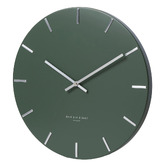 One Six Eight London Olive Green Luca Silent Wall Clock