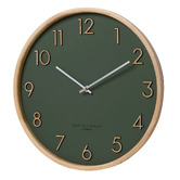 One Six Eight London Olive Green Scarlett Silent Wall Clock