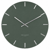 One Six Eight London Olive Green Luca Silent Wall Clock