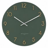 One Six Eight London Olive Green Katelyn Silent Wall Clock
