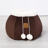 Charlies Pet Product Chocolate Cat Bed
