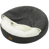 Charlies Pet Product Snookie Hooded Calming Dog Bed