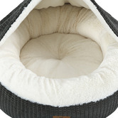 Charlies Pet Product Snookie Hooded Calming Dog Bed