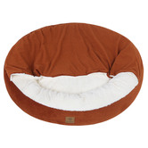Charlies Pet Product Snookie Hooded Corduroy Dog Bed