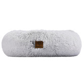 Charlies Pet Product Donut Faux Chinchilla Dog Bed