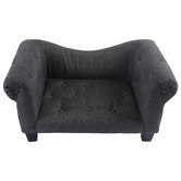 Charlies Pet Product Charcoal Luxe Dog Sofa