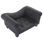 Charlies Pet Product Charcoal Luxe Dog Sofa