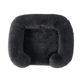 Charlies Pet Product Shaggy Faux Fur &amp; Memory Foam Bolster Dog Sofa Bed
