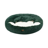 Charlies Pet Product Hooded Donut Faux Fur Dog Bed