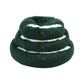Charlies Pet Product Hooded Donut Faux Fur Dog Bed