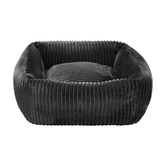 Charlies Pet Product Ascher Plush Corduroy Square Dog Bed