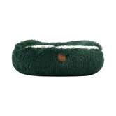 Charlies Pet Product Hooded Donut Faux Fur Dog Bed