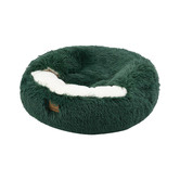 Charlies Pet Product Hooded Donut Faux Fur Dog Bed