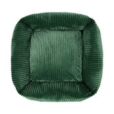 Charlies Pet Product Ascher Plush Corduroy Square Dog Bed