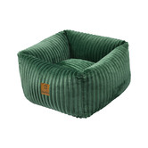 Charlies Pet Product Ascher Plush Corduroy Square Dog Bed