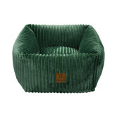 Charlies Pet Product Ascher Plush Corduroy Square Dog Bed