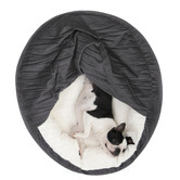 Charlies Pet Product Snookie Hooded Corduroy Dog Bed