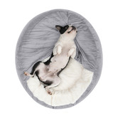 Charlies Pet Product Snookie Hooded Corduroy Dog Bed