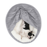 Charlies Pet Product Snookie Hooded Corduroy Dog Bed