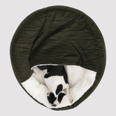Charlies Pet Product Snookie Hooded Corduroy Dog Bed