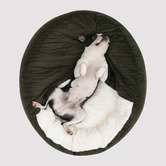 Charlies Pet Product Snookie Hooded Corduroy Dog Bed