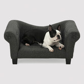 Charlies Pet Product Charcoal Luxe Dog Sofa