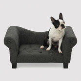 Charlies Pet Product Charcoal Luxe Dog Sofa