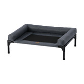 Charlies Pet Product Elevated Trampoline Bolster Dog Sofa Bed