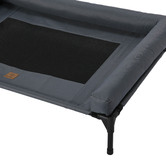 Charlies Pet Product Elevated Trampoline Bolster Dog Sofa Bed