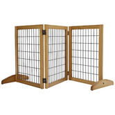 Charlies Pet Product 3 Panel Pine Wood Pet Gate