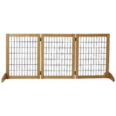 Charlies Pet Product 3 Panel Pine Wood Pet Gate