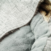 Charlies Pet Product Snookie Hooded Faux Linen Snuggle Dog Bed