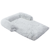 Charlies Pet Product Shaggy Faux Fur Bolster Sofa Protector &amp; Dog Bed