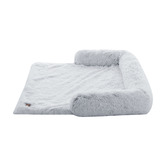 Charlies Pet Product Shaggy Faux Fur Bolster Sofa Protector &amp; Dog Bed
